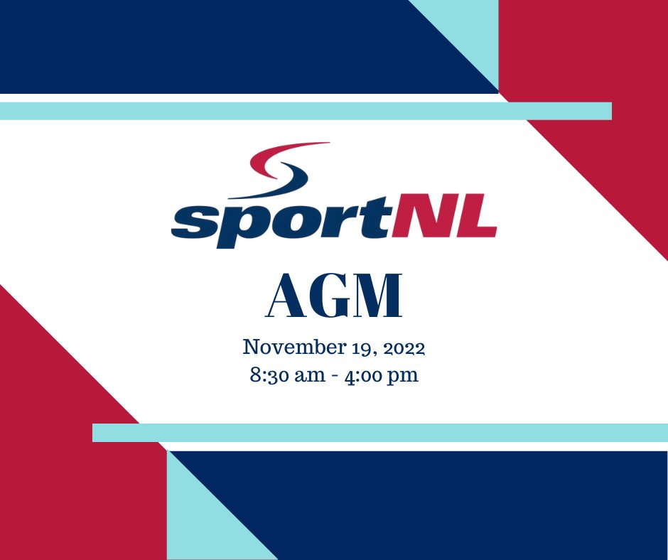 Sport NL's AGM is scheduled for Saturday, November 19, 2022 at the Fairfield Inn &amp; Suites. 

We are accepting nominations for President, 1st Vice-President, 2nd Vice-President, &amp; two Director positions. 

To register and submit a nomination visit: bit.ly/3glgbbW
