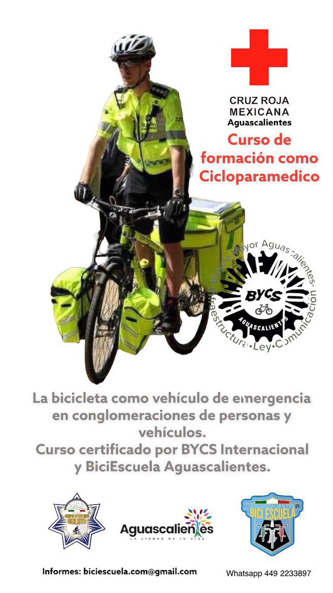 Inícianos formando el 1er Grupo Operativo Ciclista.

“Si bien las razones para la implementación de una unidad de bicicleta son variadas, el objetivo de cada corporación es el mismo: proporcionar asistencia a aquellos que lo necesiten, tan rápida, segura y eficaz mente posible.”