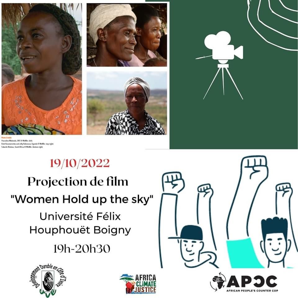 Rendez-vous ce soir -  Projection de Film
⏰: 19 heure, 
📍: Place basaré,
🏫: Université Félix Houphouet Boigny de Cocoody.

Rejoignez-nous en ligne pour ceux qui sont hors d'Abdjan 👇👇

teams.microsoft.com/l/meetup-join/….
<a href="/AfricanCJGroup/">Africa Climate Justice Collective (ACJC)</a> <a href="/WoMin_Africa/">WoMin African Alliance</a> <a href="/Jveivoire/">JVE Côte d'Ivoire</a> <a href="/jvecmr/">JVE Cameroun</a>