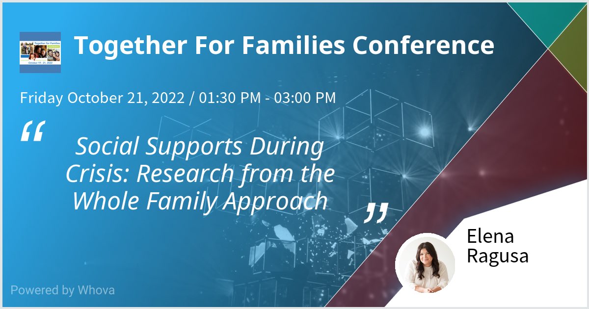 DriveEvalStudio's tweet photo. The Studio’s ⁦@ElenaRagusa⁩ is speaking at the Together For Families Conference this Friday. Check out the session if you're attending! #T4F2022 https://t.co/PDyljRe5cY