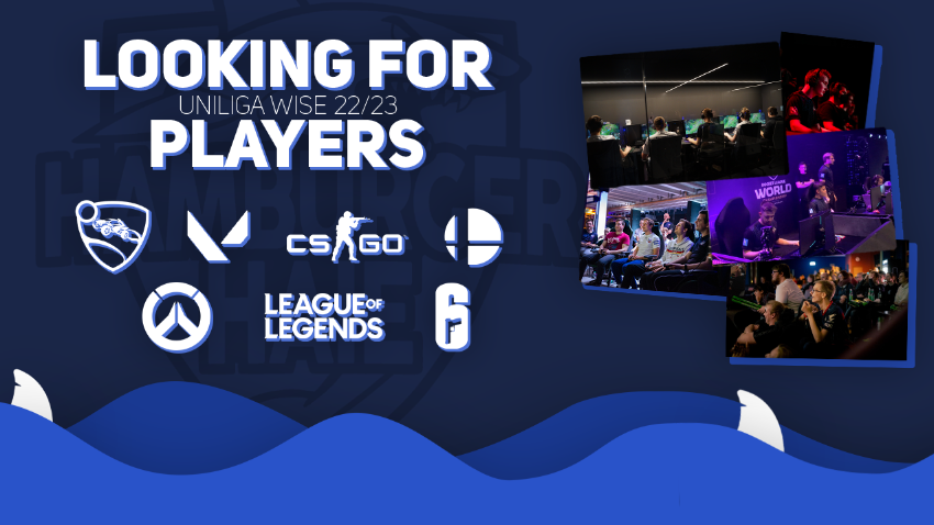 Für die kommende Saison der <a href="/uniligaGG/">Uniliga</a> suchen wir noch Studierende aus Hamburg, die bei uns mitspielen möchten!🎮
Du hast Interesse oder Fragen?
Schau gerne morgen um 20:00 bei unserem Infoabend auf Discord vorbei:
➡️discord.hhaie.de⬅️
Wir freuen uns auf euch!🥳