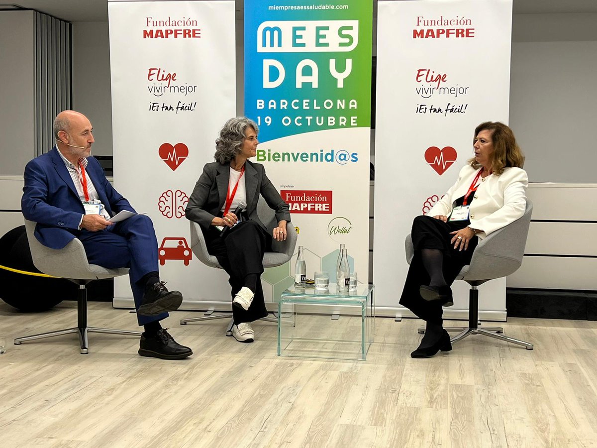 Hoy he tenido el placer de participar en el #MEESday de <a href="/empsaludables/">Mi Empresa Es Saludable</a> para hablar del impacto y los retos del nuevo bienestar junto con expertos en diversidad bienestar, seguridad y salud en la empresa. Muchas gracias a todos. 👏
<a href="/fmapfre/">Fundación Mapfre</a> #Salud