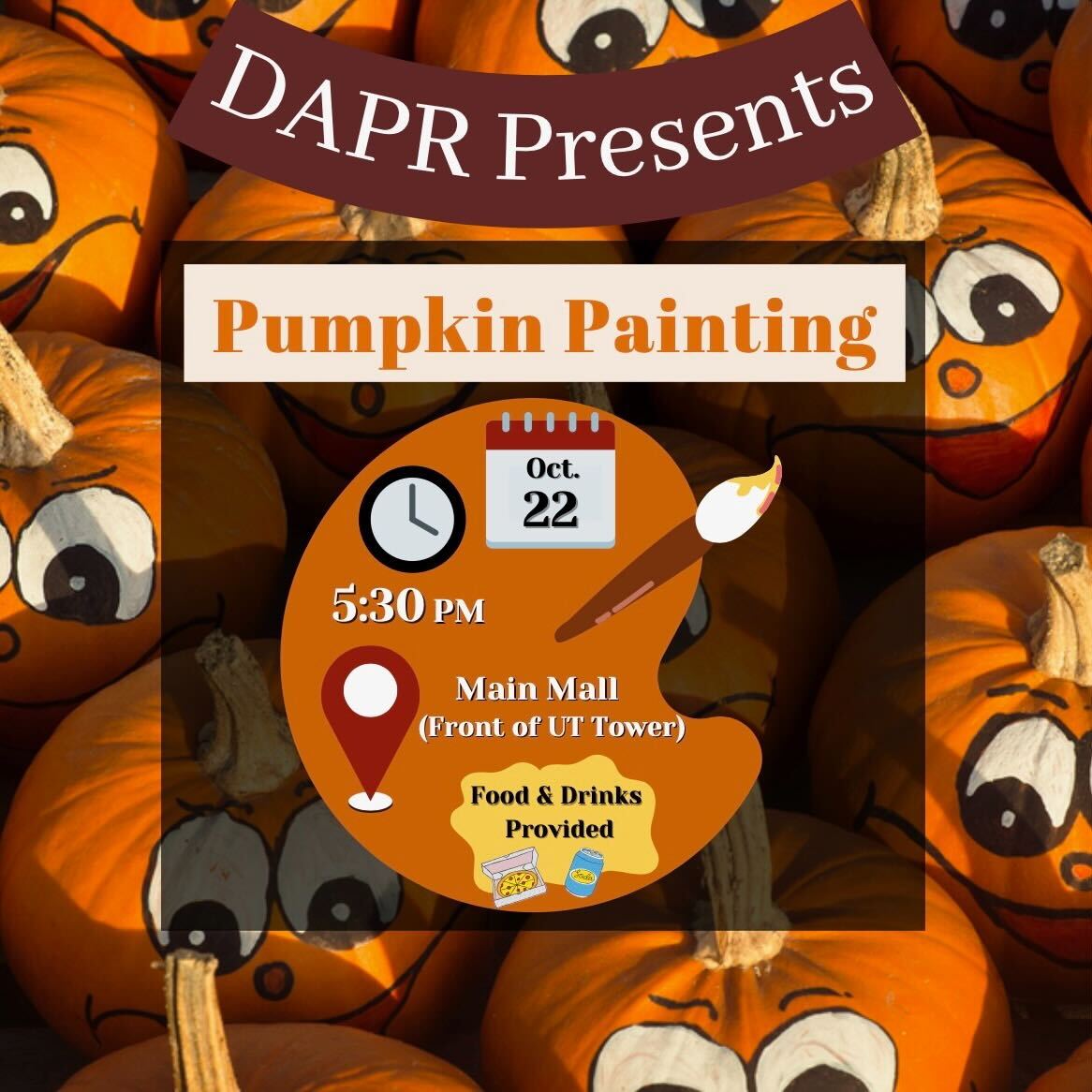 Join us for our fall social this Saturday! We'll be painting pumpkins on Main Mall (in front of the tower) at 5:30 PM. Please fill out our form to RSVP, link in bio!
Note: this is a social for PAID members (dm us for info). There is no deadline to pay!