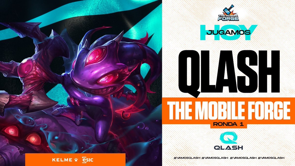 QLASH_Spain's tweet photo. Nueva competición y nuestros dragones están listos para subir la temperatura🐉 

🏆| @TheMobileForge 
🆚| #TeamMonkeys 
⏰| 18:00

#VamosQLASH https://t.co/toQwxxFkvm
