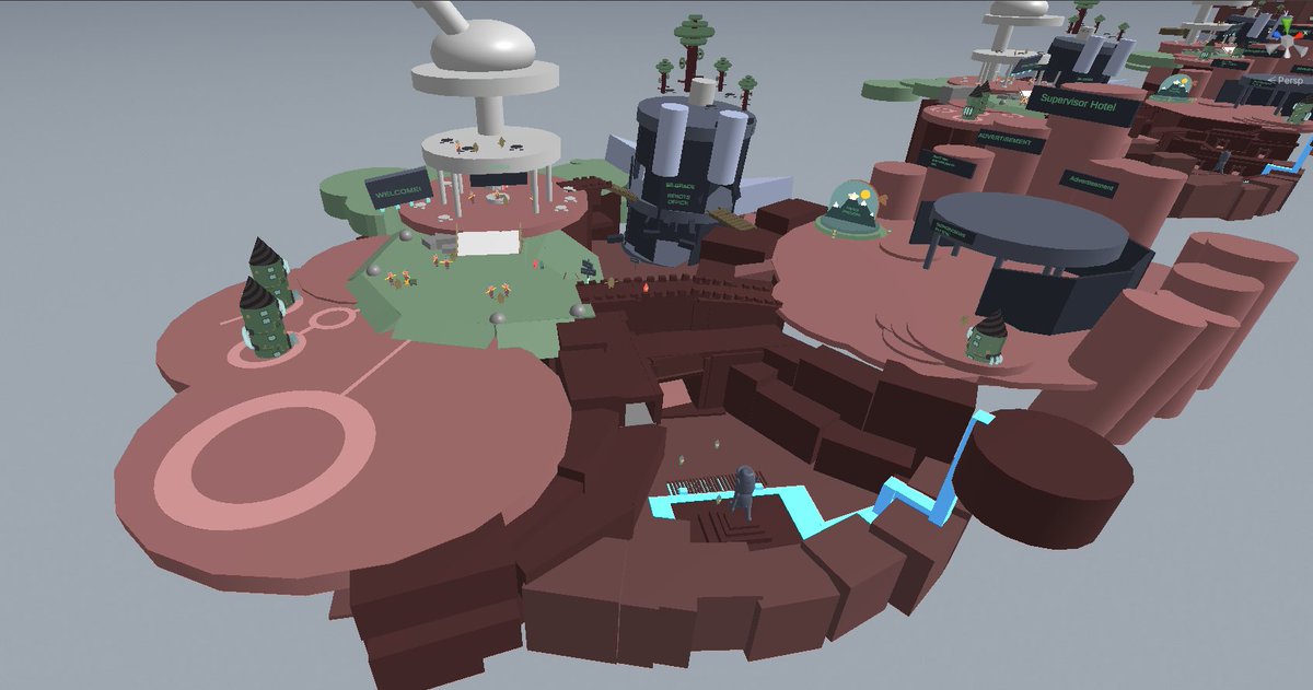 FlatPonies's tweet photo. This was the initial chosen design for the Spaceport in @rebotsgame. Looking back, it wasn’t bad at all, but the design just didn’t work. In the end this one got scrapped and a new one was made from scratch, which turned into the final spaceport.
#Blocktober https://t.co/sxcxhYQkbz