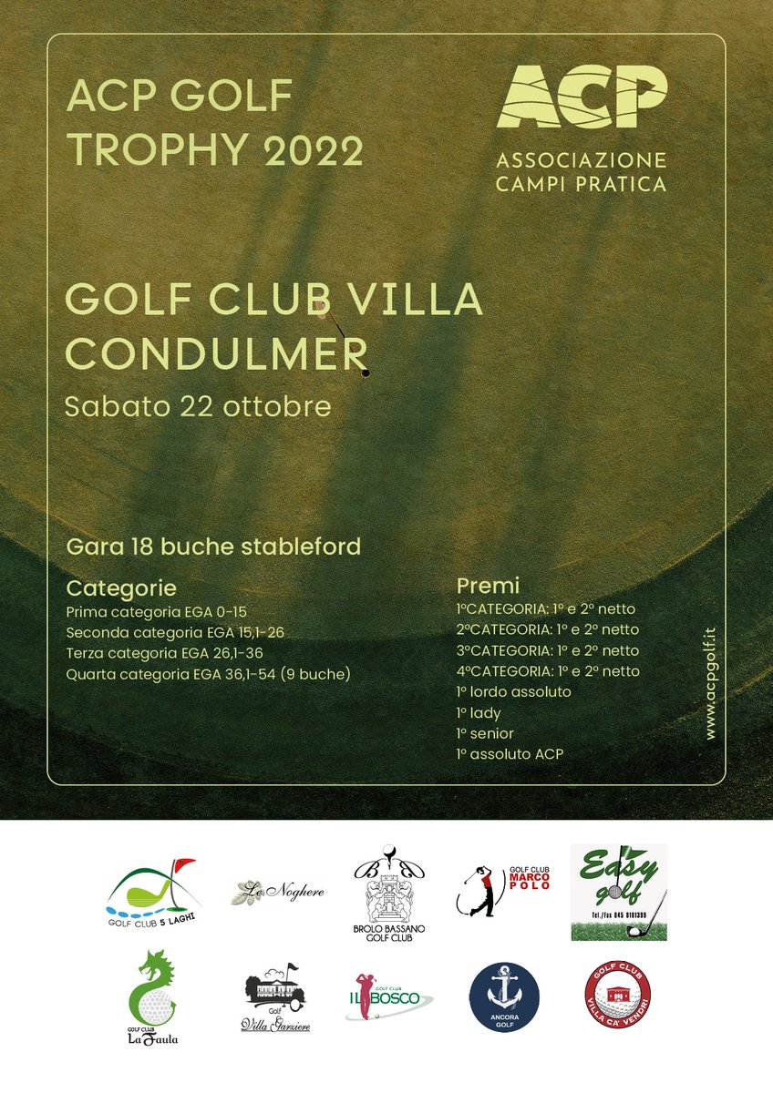 golfcondulmer's tweet photo. PROSSIMI APPUNTAMENTI AL GOLF - https://t.co/exSY8dVAJn https://t.co/djmnmQFLHy