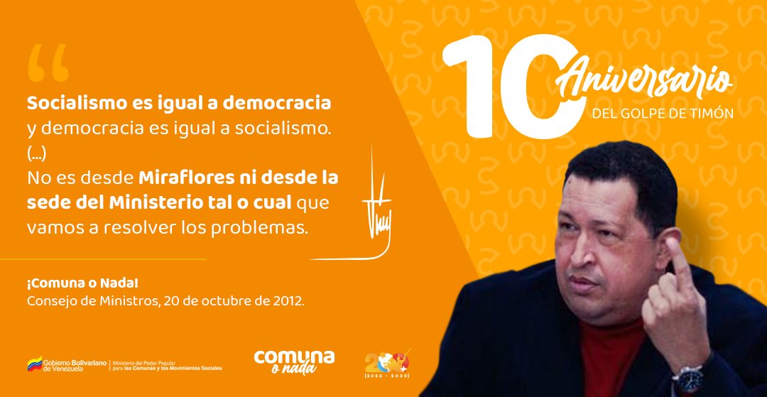 📢 Mensaje del comandante y líder de la Revolución Bolivariana a #10AñosDelGolpeDeTimón