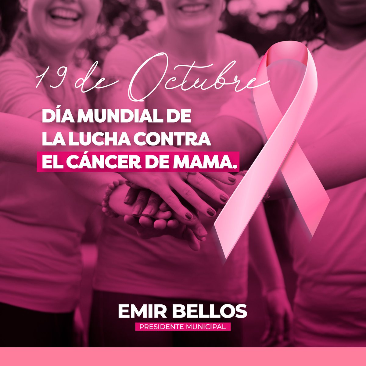 Mi solidaridad con las mujeres guerreras que luchan día con día por su vida, con coraje, esperanza y valentía 👏💗

Es muy importante recordar que un diagnóstico a tiempo puede salvar muchas vidas.🌸

#DiaMundialContraElCancerDeMama🎀