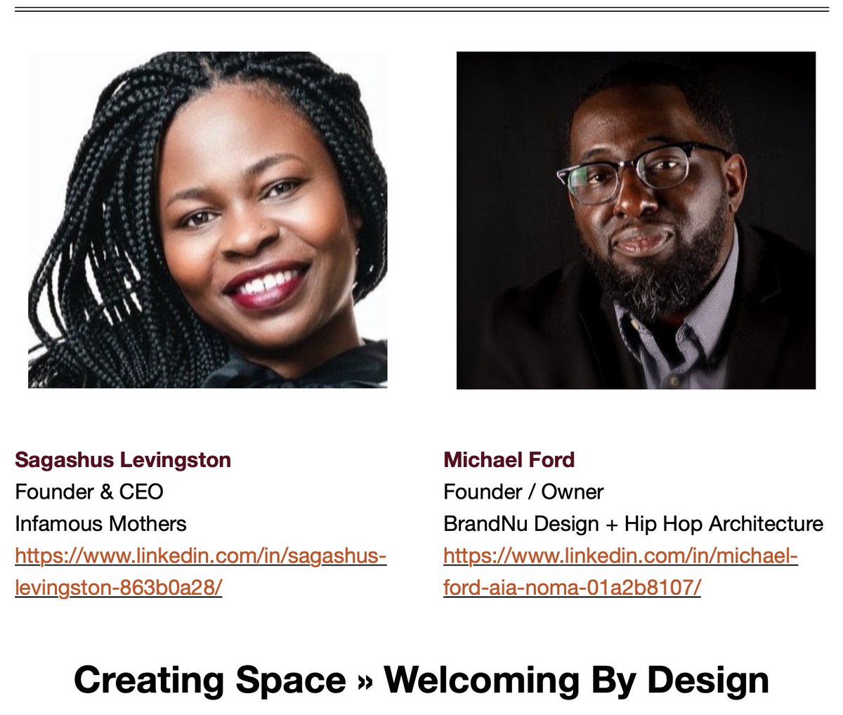 nonprofit_tech's tweet photo. Madison Nonprofit Day •  Issue 4: Meet the Speakers / Sessions 
Sagashus and Michael are making waves and breaking down barriers to create welcoming spaces for communities of color. Join them at Madison Nonprofit Day, Wednesday, Nov 2, 2022.
 https://t.co/cfK9rDvuCC https://t.co/qWWG42HeDF