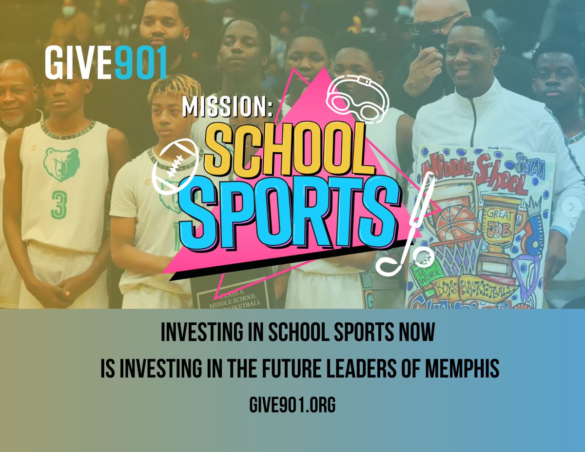 Rubin2Gregory's tweet image. Playing sports has taught me how to problem-solve and allowed me to grow in my leadership skills. All kids should have the opportunity to learn those skills too. Help me support @give901’s Mission: School Sports, a campaign working to give kids that opportunity.