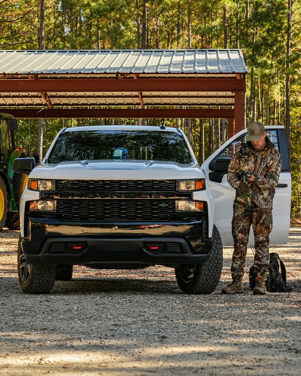 Time to hit the woods. @chevrolet #Realtree
