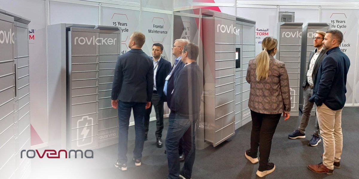 rovenma's tweet photo. Thank you very much for visiting our stand and examing the RovLocker!

#parcellocker #ecommerce #logistics #postexpo2022 #messefrankfurt #rovenma #rovlocker #batterypowered https://t.co/HQQDy1QERi
