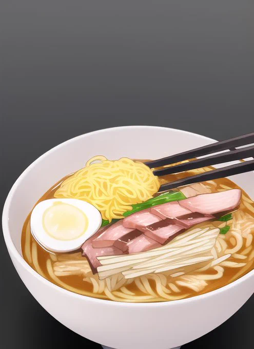 「蕎麦やラーメンを食べる」がダメなら、逆転の発想で
「アイドルを食べるラーメン」(Ramen noodles that eat idols)
ならどうだ?

あれ⁉︎ 箸が出たよ?
あと若干見覚えのある感じのパーツの子に 