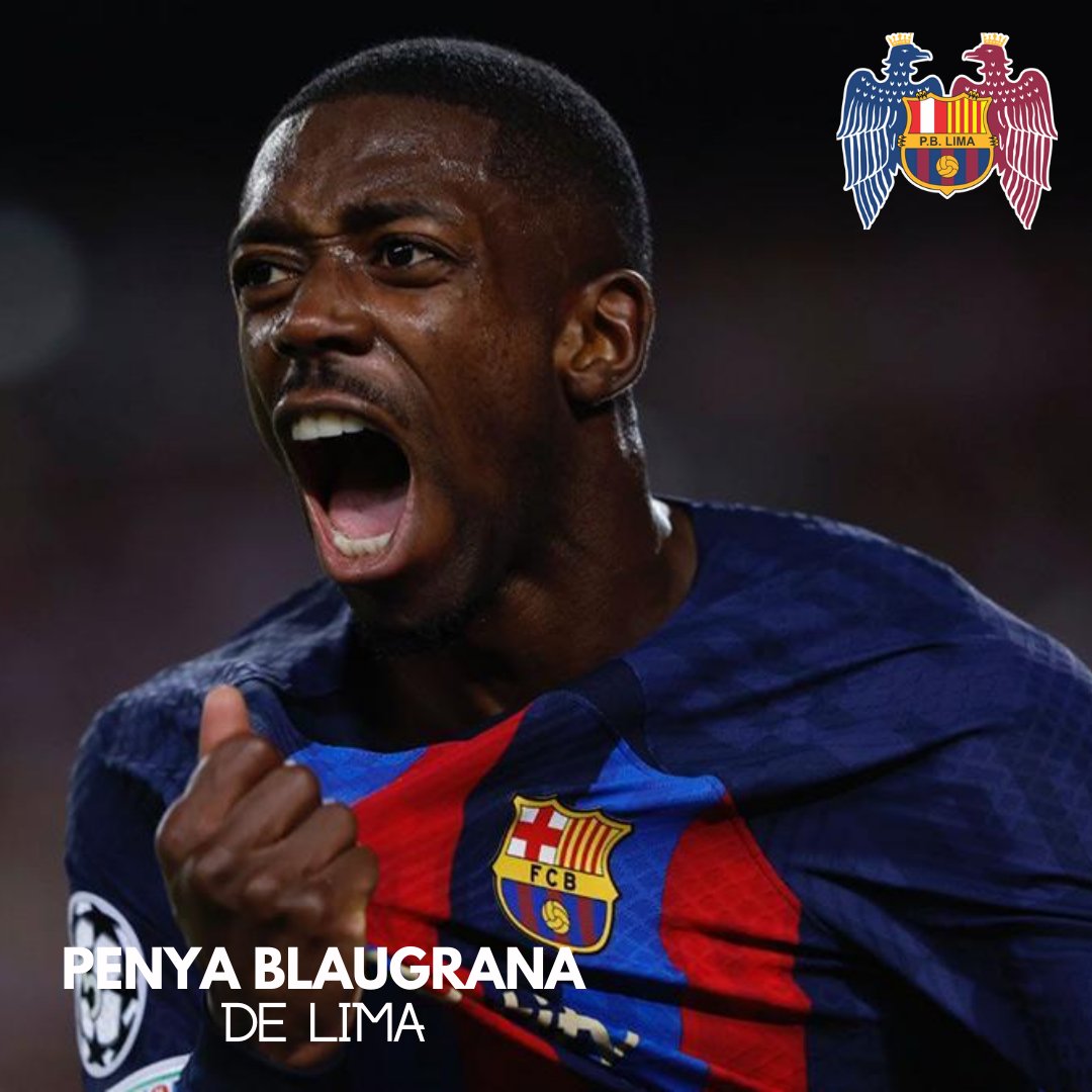 Penyalima's tweet photo. 🔴 CON TODA LA FE 🔵🚀

#fcbarcelona #penya #penyablaugranalima #futbol #Dembelé https://t.co/Q9Xn7Nq8v0