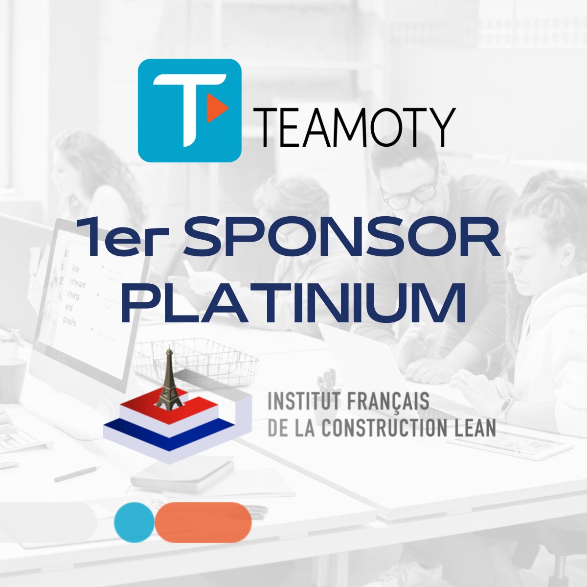 Teamoty_io's tweet photo. Teamoty est très fier de devenir le 1er #sponsor #PLATINIUM de l'Institut @FrancaisLean 🔥heureux de participer au  #développement du #Lean dans la #construction https://t.co/ch6wpX02IB