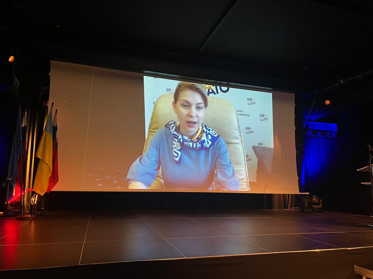 The plenary of the 11th edition of the #EUSDR Annual Forum has just started with the message of Olha STEFANISHYNA, Deputy Prime Minister for European and Euro-Atlantic integration of Ukraine