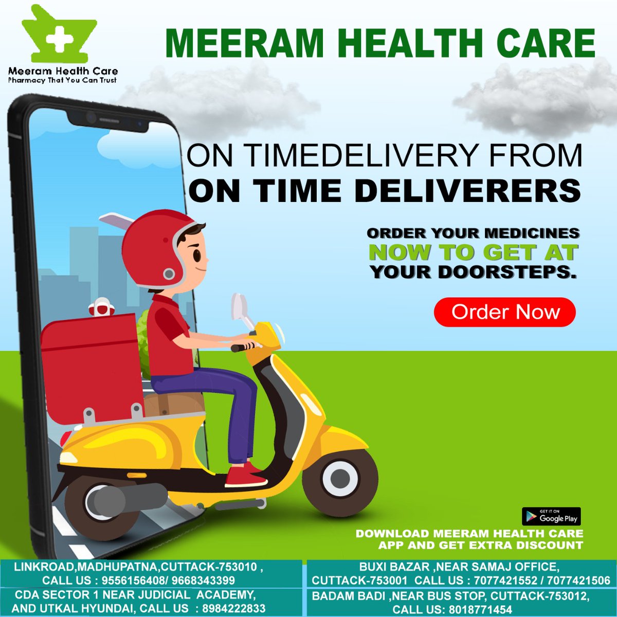 Meeramhealthca1's tweet photo. On-Time Delivery From On-Time Deliverers.
Order your medicines now to get at your Doorsteps.
#medicine #medicinedelivery #MedicineDeliveryServices #OnTimeDelivery #prescription #freedelivery #freedeliveryservice #genuine #discount #medicinehomedelivery #homedelivery https://t.co/dE8jYNzdK8