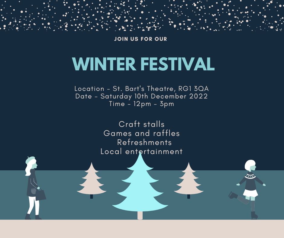 ReadCollege's tweet photo. Save the date! Join us for our Winter Festival on 10th December this year. With stalls, refreshments, games/raffles and live entertainment it promises to be wonderful event for the community. #christmas2022 #performing_arts #localNews #readcollege #readingcommunity #reading https://t.co/jU6WibKLQl