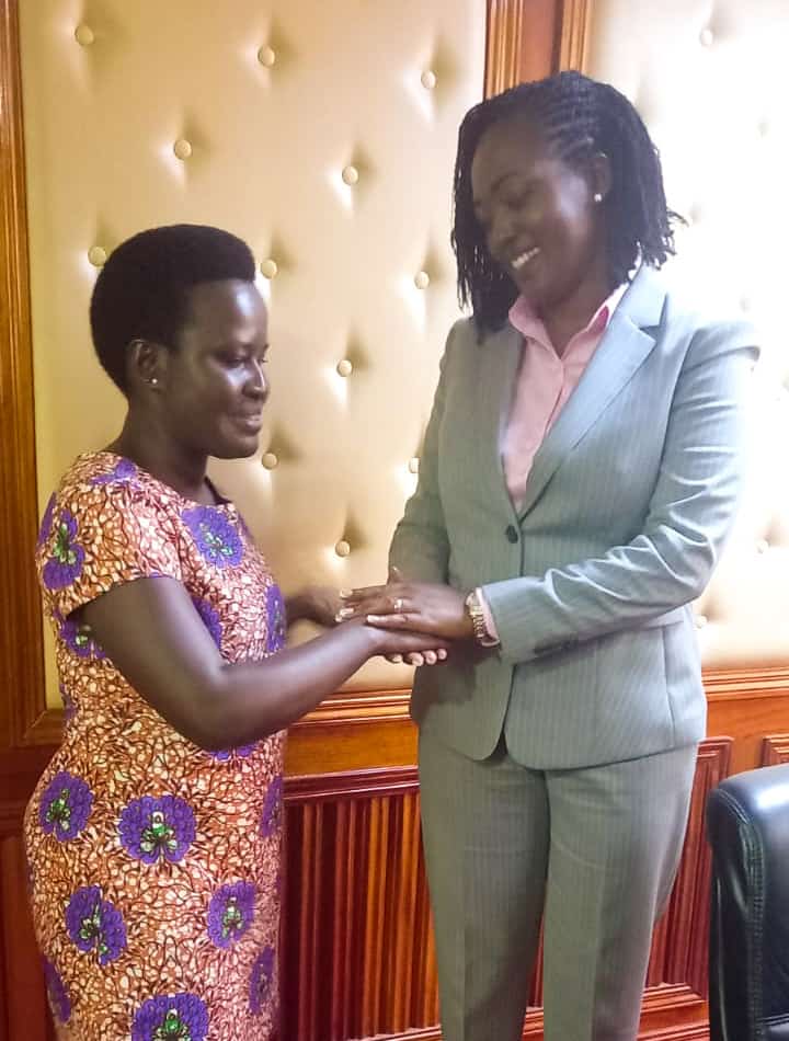 IsaackMutai9's tweet photo. Congratulations my mentor @HonTuya~  @essyokenyuri

After vetting session, Essy Okenyuri was seen congratulating Hon. Roselinda Soipan Tuya, CBS, M.P - incoming CS for Environment &amp; Forestry .Hon Okenyuri is set to replace Tuya in Senate of Kenya.all the best waziri .@WomenRuto https://t.co/JN0qmO8JaX