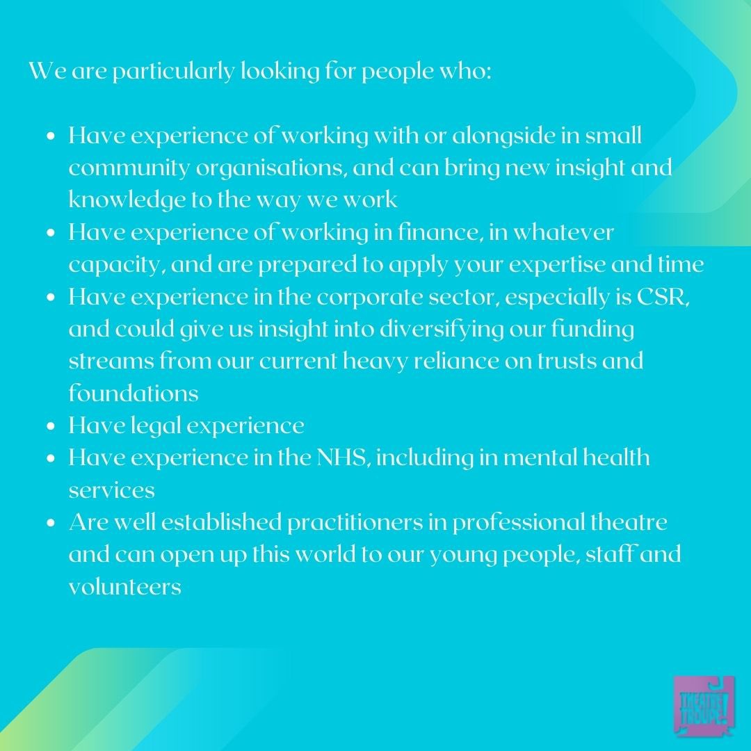 TheatreTroupeUK's tweet photo. We are looking for inspirational, dedicated board members to join our Theatre Troupe family and support us to make the best work with can!

Could this be you? 
Drop us an email via info@theatretroupe.org for more info or to request a recruitment pack! 
#JoinTheTroupe https://t.co/Wyw46cTeZH