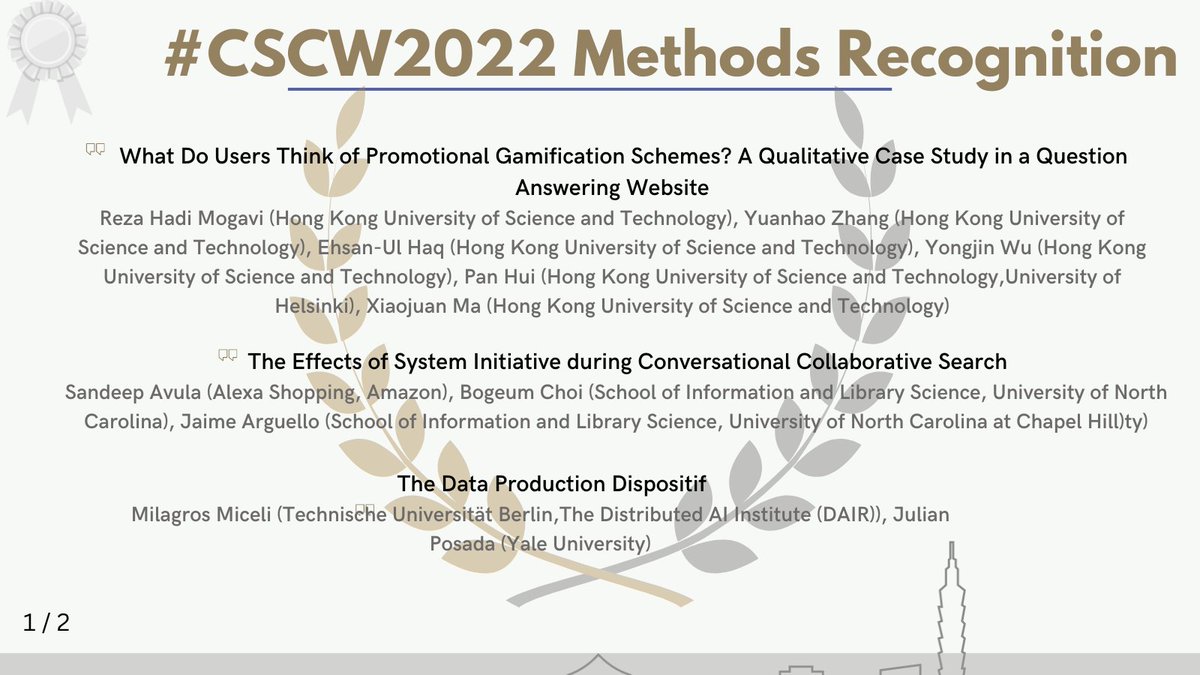 ACM CSCW tweet media