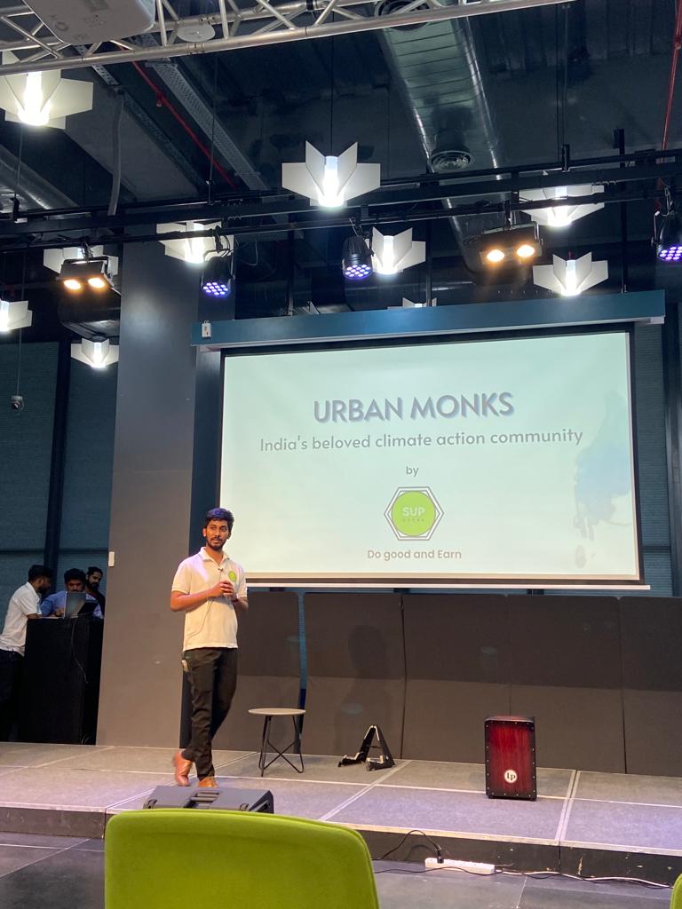 RubarooHyd's tweet photo. Incredibly proud of our alumni @changelooms changemaker Yashwanth and @bora_shiva launch their pilot with @THubHyd @jayesh_ranjan @pargaien Urban Monk, Telangana's Green Initiative! More power to youth initiatives! https://t.co/iRSdOXZI9L