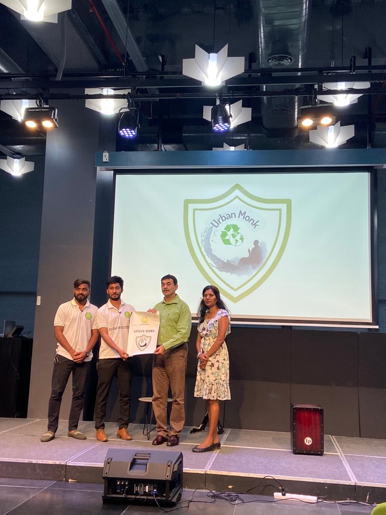RubarooHyd's tweet photo. Incredibly proud of our alumni @changelooms changemaker Yashwanth and @bora_shiva launch their pilot with @THubHyd @jayesh_ranjan @pargaien Urban Monk, Telangana's Green Initiative! More power to youth initiatives! https://t.co/iRSdOXZI9L