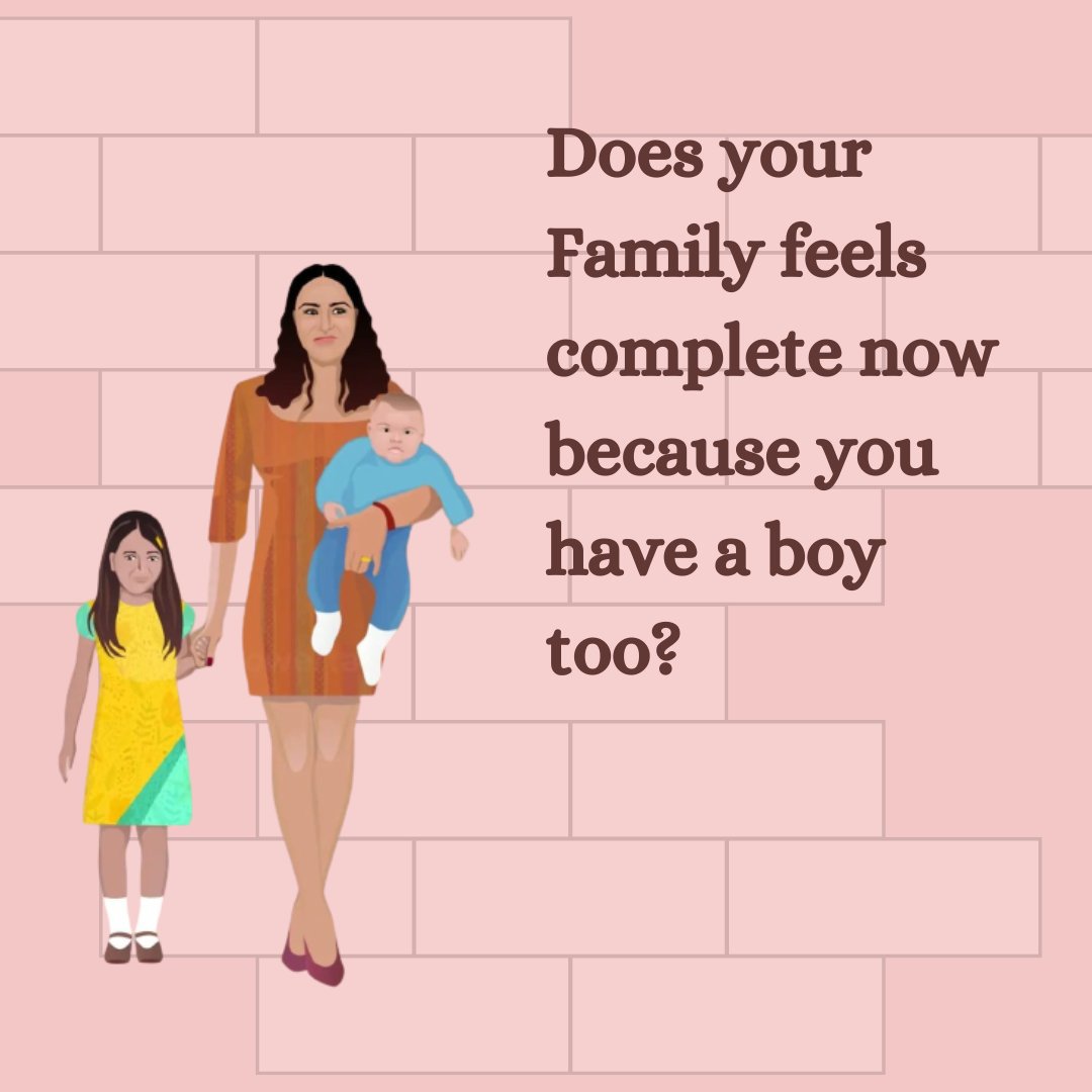 theshewings's tweet photo. A family is Complete with love &amp; care, not with the Addition of a child with particular Gender.

#SheWings #Genederequality #Completefamily #familymatters #girldchildistoohuman #childequality https://t.co/U1KyTxWWMD