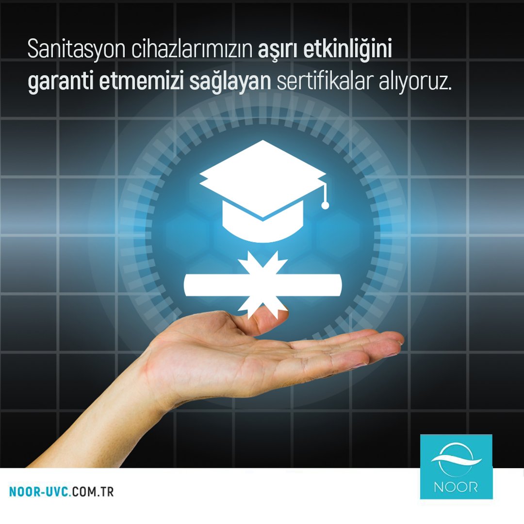NoorUvc's tweet photo. Tüm dünyada tanınan üniversiteler ve önemli enstitülerle yaptığımız iş birlikleri sayesinde, yöntemimizin ve sanitasyon cihazlarımızın aşırı etkinliğini garanti etmemizi sağlayan sertifikalar alıyoruz.

 #uvc #bilim  #sterilizasyon #dezenfeksiyon #sağlık #üniversite #sertifika https://t.co/EJvnZwkxPz