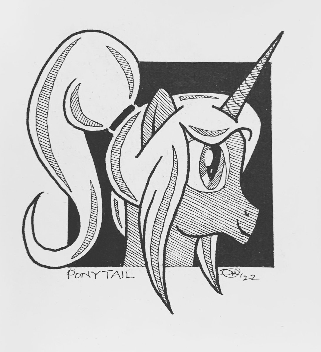 dalemettam's tweet photo. I'm back adding to my workload, taking on #Inktober with my awesome students. Today's Prompt #Ponytail
#middleschoolartteacher #middleschoolart #art #inktober2022 #inktoberday19 #inktoberprompts #inktoberchallenge #MyLittlePony #MyLittlePonyPonytail #PrincessLuna https://t.co/vOz26UDsan