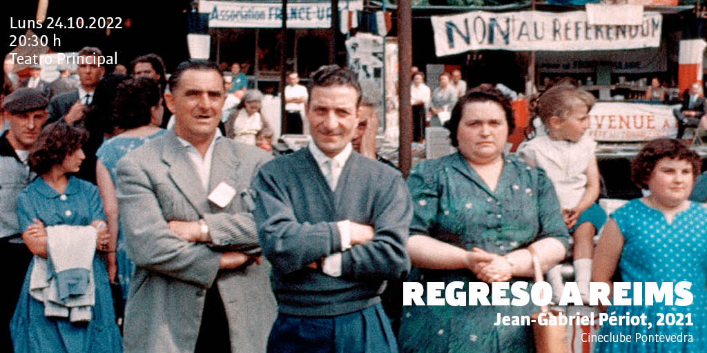 CineclubePo's tweet photo. «Devólvolles a voz ás historias fráxiles, esquecidas, ás persoas deixadas de lado, coma os obreiros. Regreso a Reims é para min un xeito de contar outra historia da Francia do século XX» (J. G. Périot).
#cinema #Pontevedra #vosg
@cgaifilmoteca @atalantefilms @cineclubesGal https://t.co/XgIAW2CslB