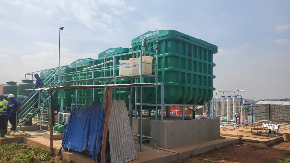 nwscug's tweet photo. The Government of Uganda @GovUganda through @MinofHealthUG and NWSC have completed a 150,000litres  capacity Wastewater Treatment plant at Kiruddu hospital.

The facility will help improve sanitation and health at hospital and the surrounding areas. #Nwsc@50 @NWSCMD https://t.co/h21tZfqqz4