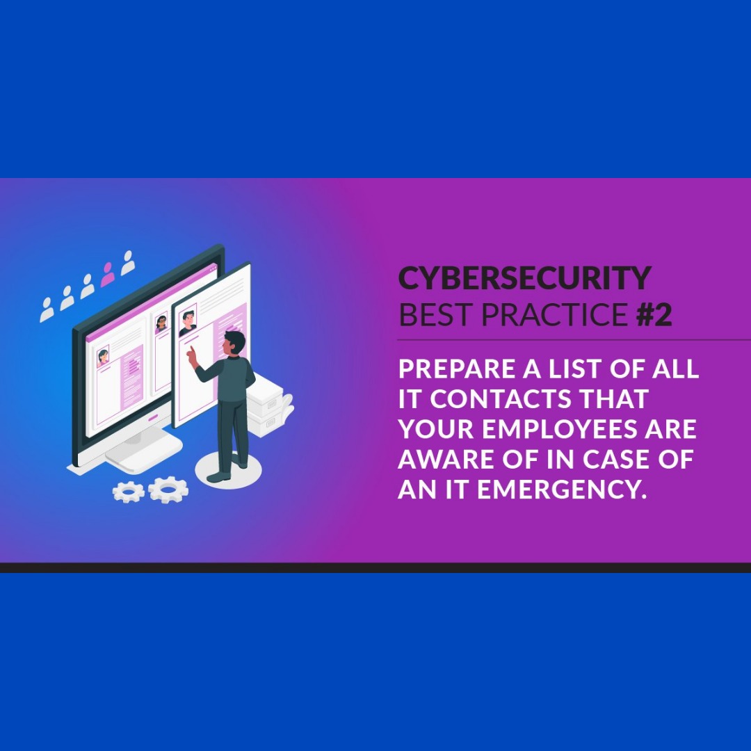 CyberFortified's tweet photo. When a #security #incident occurs, you might not be able to handle it alone. Make sure everyone on your team has a list of expert contacts in the event of an emergency to minimize downtime. #breach #cyberattack #bestpractice #cybersecurityawarenessmonth https://t.co/JkiLVFhzUT