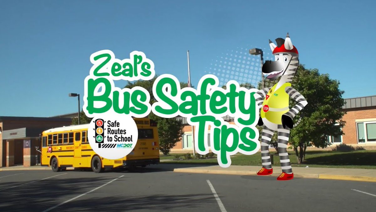 It's #NationalSchoolBusSafetyWeek so, now's a great time to review Zeal's Bus Safety Tips!

bit.ly/3TaDK5P
#SchoolBusDriver #NSBSW <a href="/mcpnews/">Montgomery County Department of Police</a> <a href="/mcfrsPIO/">Pete Piringer</a> <a href="/MCPSSafety/">MCPS Safety</a> <a href="/MCPSEspanol/">MCPS en Español</a> <a href="/MCPS/">MCPS</a> <a href="/MCPSTV/">MCPS-TV</a>