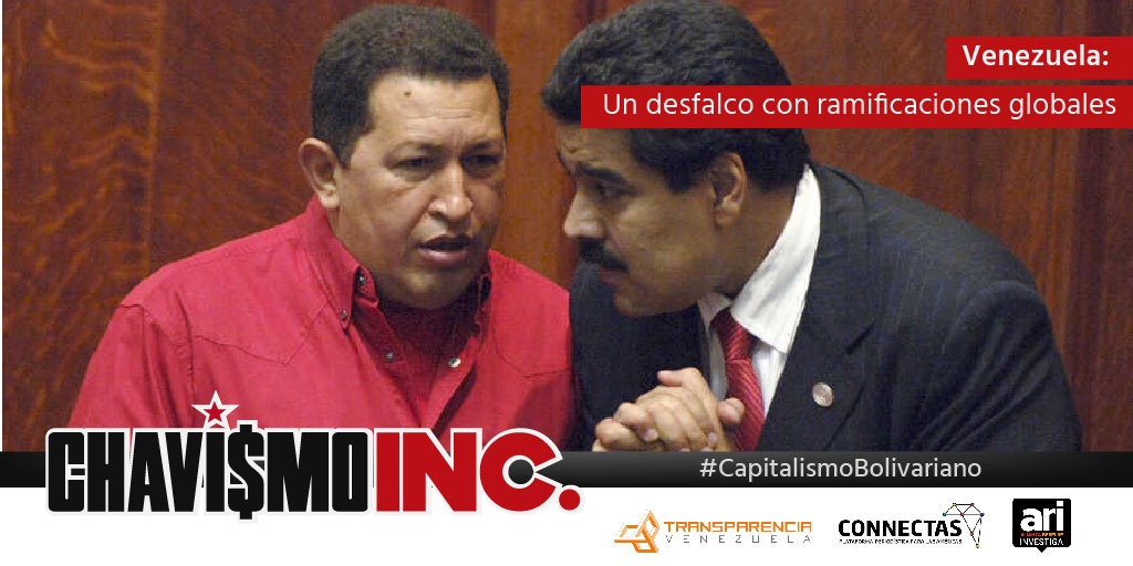 La investigación Chavismo Inc. siguió la pista a 5.000 personas y entidades de interés relacionadas directa o indirectamente con los gobiernos del chavismo. Fueron identificadas 3.919 interacciones de distinto tipo entre los agentes chavismoinc.com
