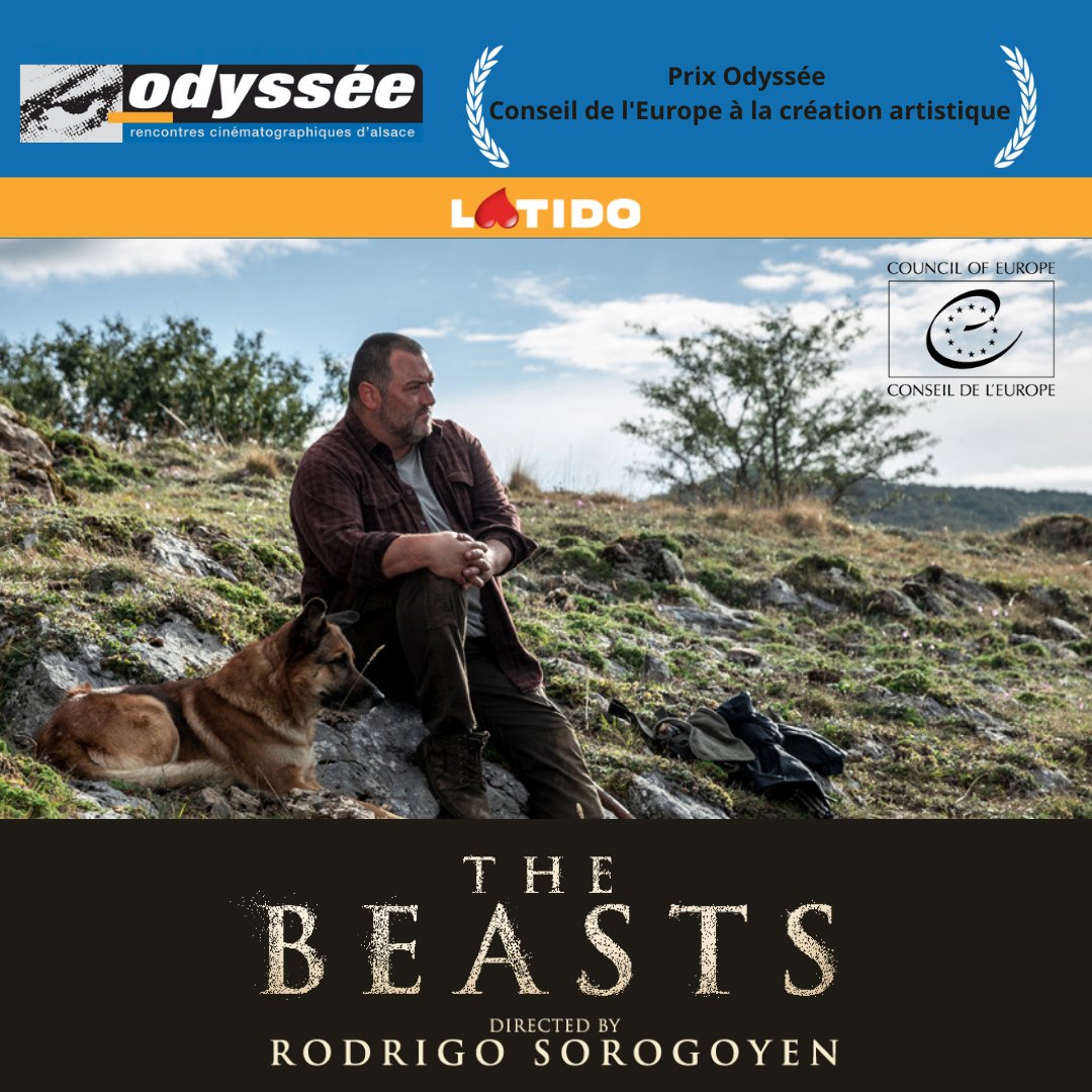 #THEBEASTS by Rodrigo Sorogoyen wins the Prix Odyssée - Conseil de l'Europe à la création artistique.
<a href="/CinemaOdyssee/">RCA Odyssée</a>  
<a href="/ArcadiaMotion/">Arcadia Motion Pictures</a> <a href="/CABALLOfilms/">CABALLO FILMS</a> <a href="/Le_Pacte/">Le Pacte</a>