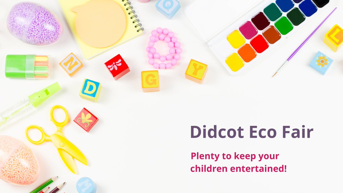 The family-friendly Didcot Eco Fair with <a href="/teamSVBS/">South & Vale Business Support</a> and @SustDidcot is free for all to attend, and will feature activities to keep your children occupied.

Think storytelling, colouring, arts and crafts, and getting messy! 🎨

👉 fb.me/e/1wJhfDRAZ