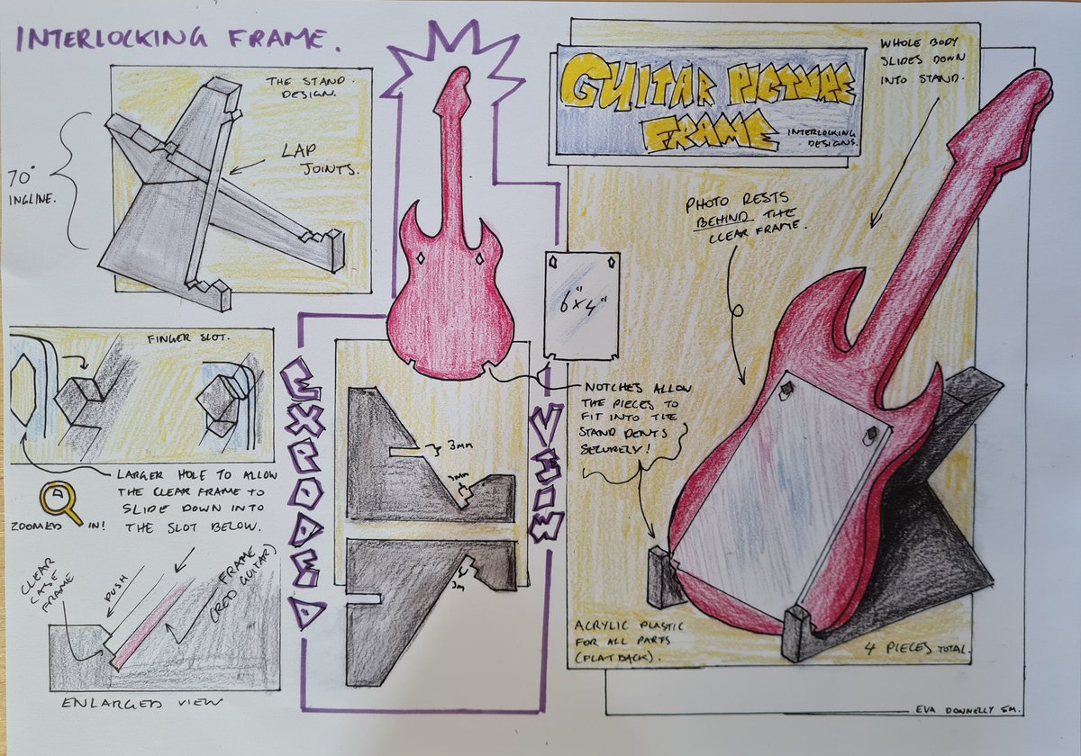 Some more great interlocking picture frames and fantastic freehand concept design <a href="/VilliersSchool/">Villiers</a>