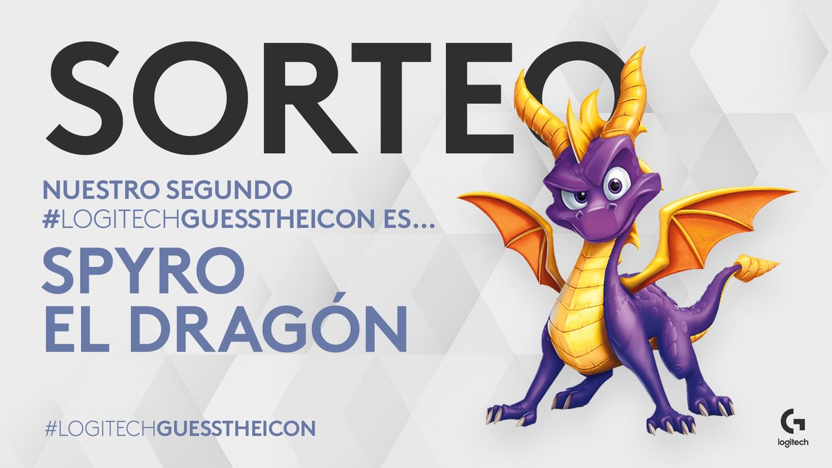 LogitechG_ES's tweet photo. Es el elegido para salvar a su raza 🤟 Nuestro segundo #LogitechGuessTheIcon es… ¡SPYRO EL DRAGÓN! Muchas felicidades @bguzmanrio 🎉 ¿Ready para otro sorteo? https://t.co/jGyBZfyvbF