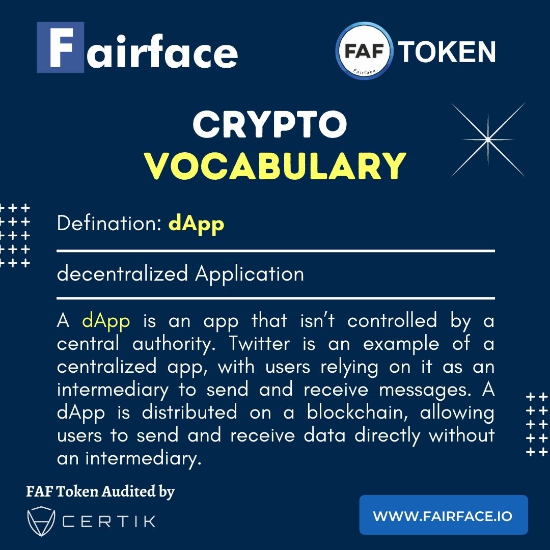 FAFToken's tweet photo. Crypto Vocabulary: dApp

Join Us:
https://t.co/burZHu3IKf

#cryptovocab #vocabulary #dapp #decentralization #decentralizedapplication #application #blockchain #crypto #fairface $FAF https://t.co/5KAvR2rAPA