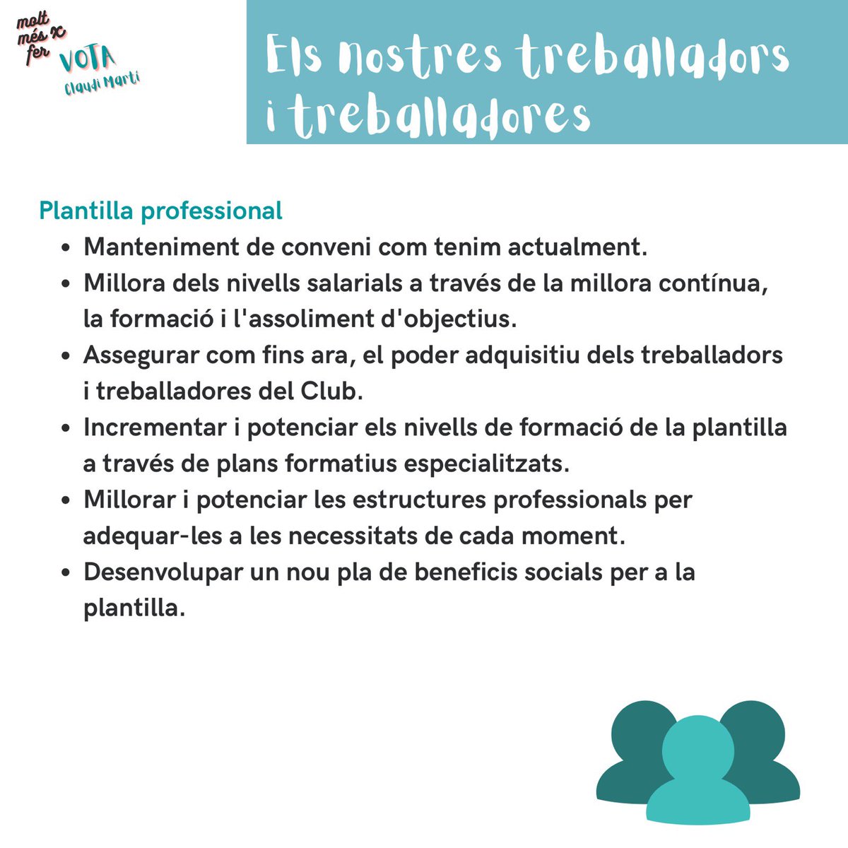 👉🏻⚙️El Club, la nostra institució, la nostra rao de ser i de fer. I els treballadors i treballadores el puntal perquè tot funcioni
Més info ➡️moltmesxfer.cat
 #moltmesxfer