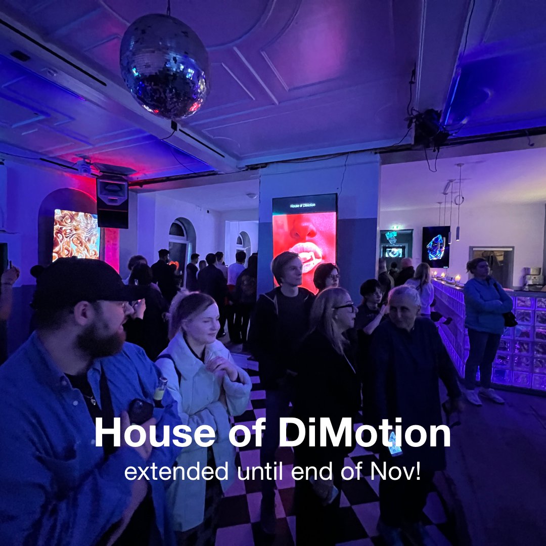 PEQASGALLERY's tweet photo. House of DiMotion is extended until the end of Nov! With @extraweg @adamspizak @aeforiadesign @Wannerstedt @arc4g @ShEgamberdiev @art_gadzhiev @shapiro500 @jn3008 @JuanGSegura @loremdeloop @marblemaniki @macomoroni @marc_tudisco @smearballz @Noxx_Art @PaulEsteves28 @perry__cooper https://t.co/sAuBW1GWsn