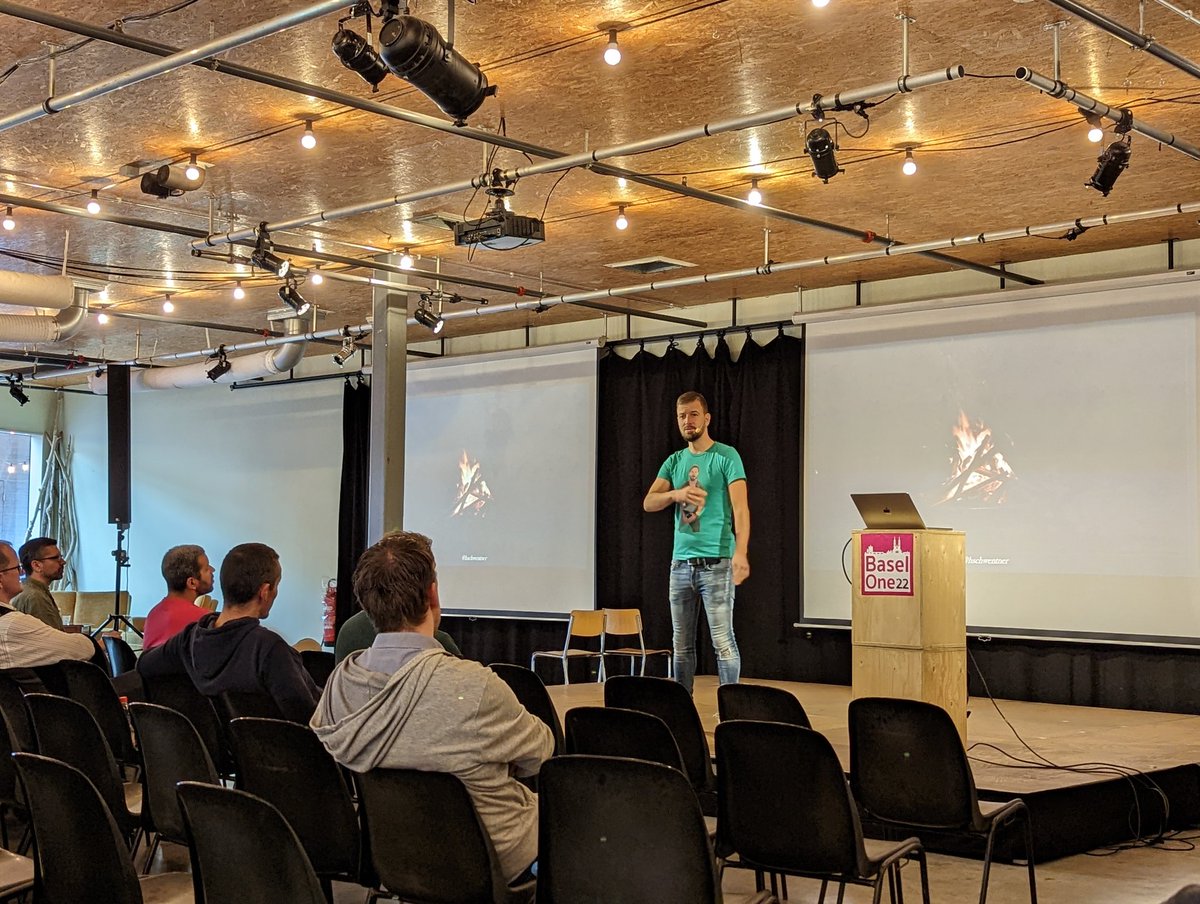 Lukas Pradel (@lukaspradel) on Twitter photo Domain Storytelling am Lagerfeuer mit <a href="/hschwentner/">Henning Schwentner</a> bei der #BaselOne22. Zug fahren könnte so einfach sein, wir haben es gemeinsam modelliert 😃 aber Geschichten über Probleme beim Bahnfahren hätte sicher auch der ein oder andere auf Lager gehabt 😏 Domain Storytelling am Lagerfeuer mit <a href="/hschwentner/">Henning Schwentner</a> bei der #BaselOne22. Zug fahren könnte so einfach sein, wir haben es gemeinsam modelliert 😃 aber Geschichten über Probleme beim Bahnfahren hätte sicher auch der ein oder andere auf Lager gehabt 😏