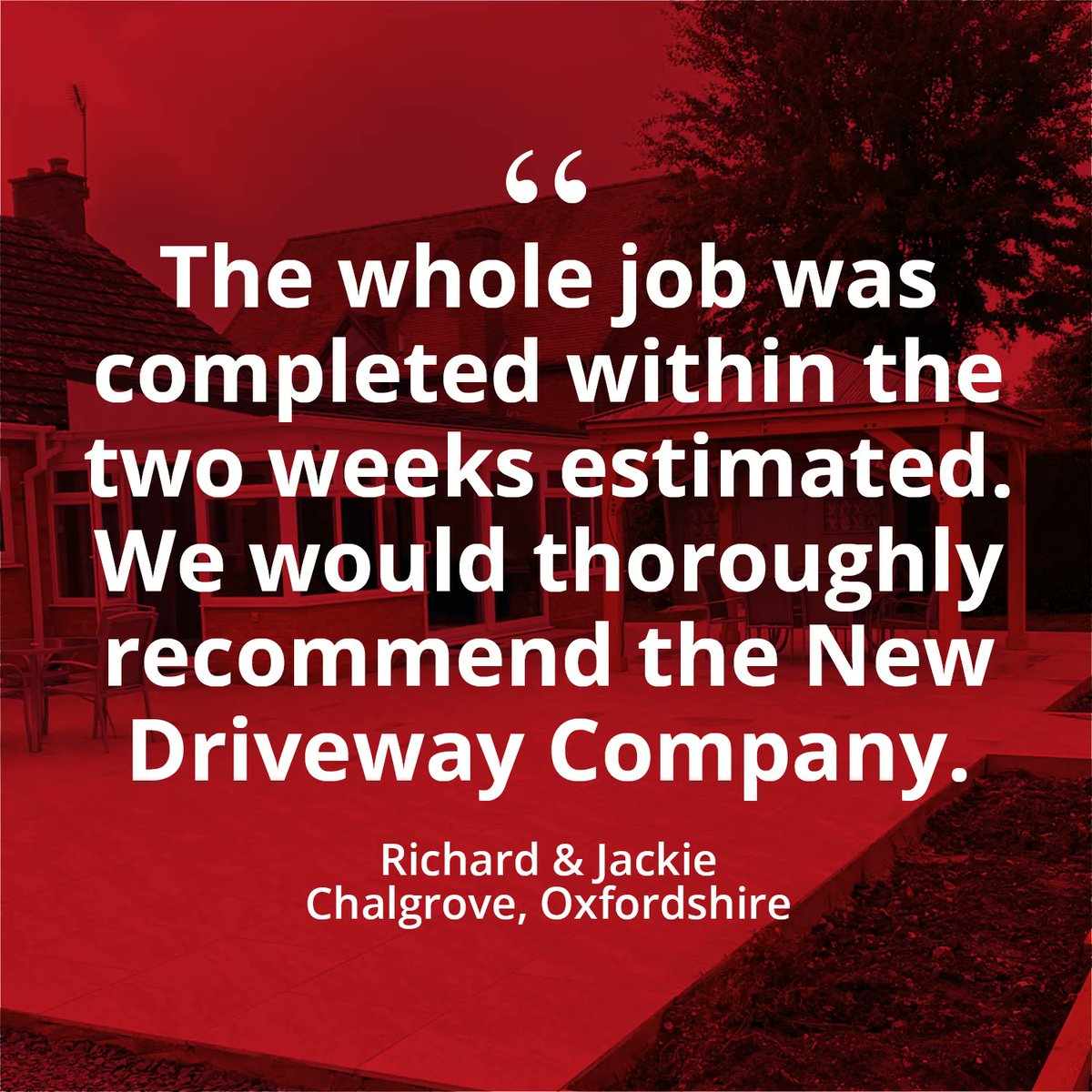 NewDrivewayCo's tweet photo. The best way to find out how good we are is to read our customers’ experiences…
#happycustomers #fivestarreview #qualitywork #gardendesign #oxfordshirelandscaper #gardenproject https://t.co/iXt9csG3UI