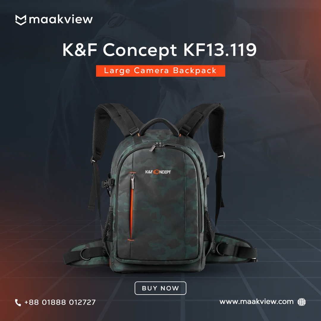 maakviewltd's tweet photo. K&amp;F Concept KF13.119 Large Camera Backpack

🎯 Highlights :

◼️ Model: KF13.119
◼️ Exterior Material: Nylon
◼️ Color: Camoflex
◼️ Type of Closure: Buckle
◼️ Maximum Volume: 20L

🛒 Order Link - https://t.co/5SdTH4xy3M

#bdshop #shopping #Onlineshopping https://t.co/JogkB6JrdD