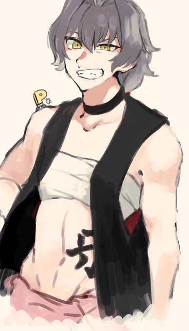 フォロワーの推しを描いたやつです牙崎君です。ミリしらなんで細かいとこは許してクレメンス... 