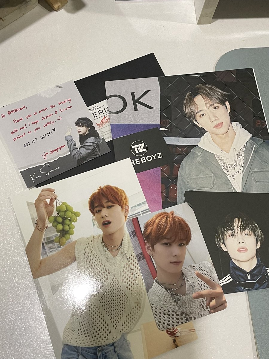 4120cart's tweet photo. thank you so much for trading with me @ja_jjangmyeon 🫶🏻 juyeon and sunwoo came home safely!! https://t.co/beg0ulwPyz