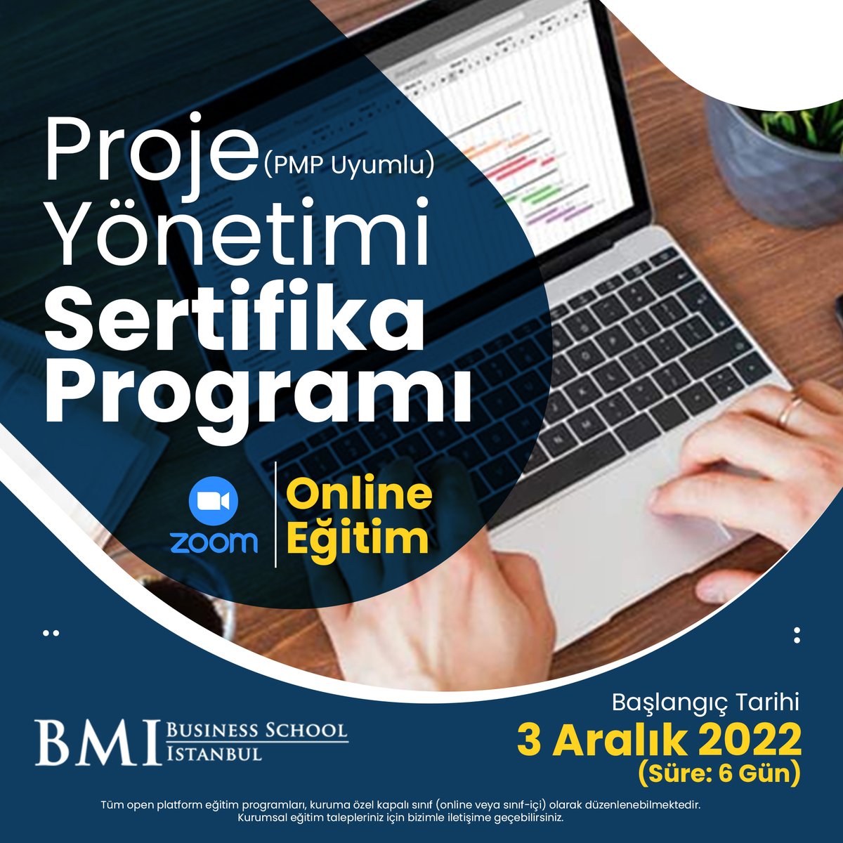 Proje Yönetimi (PMP Uyumlu) Sertifika Programı 15 Aralık'ta başlıyor! Detaylı bilgi için; bmieducation.com/open-platform/… #projeyönetimi #proje #onlineeğitim #kurumsaleğitim #onlinetraining #sertifikalıeğitim #business #businessschool