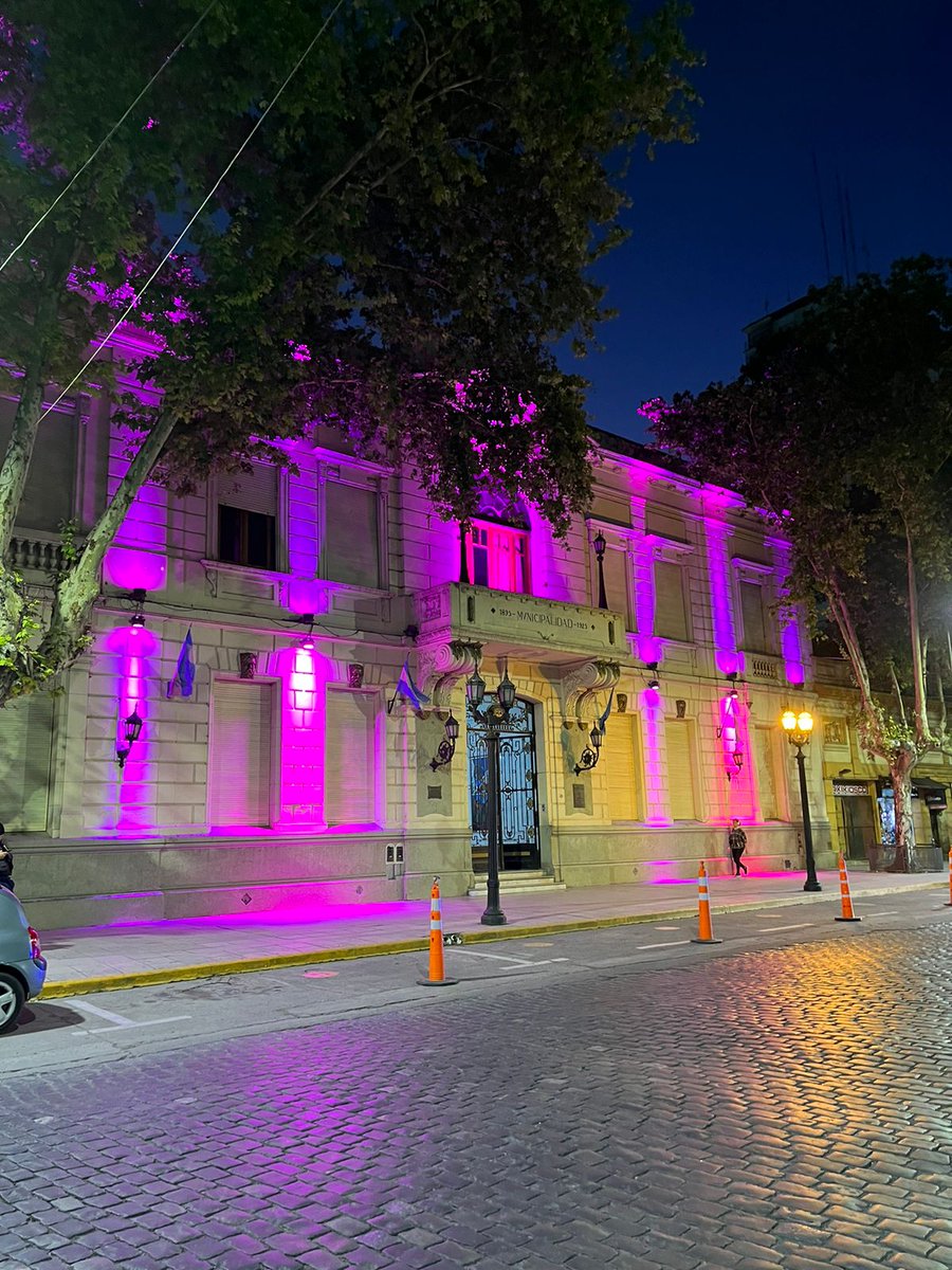 El Palacio municipal de San Miguel se iluminó de color rosa durante toda la noche de ayer para concientizar sobre prevención del cáncer de mama ya que hoy 19 es el Día Internacional contra el #CancerDeMamas, la principal causa de muerte por tumores en mujeres en la Argentina.