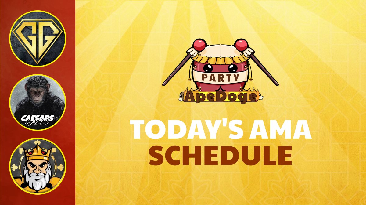 APEDOGE_PARTY's tweet photo. 🎧AMA SHEDULE FOR TODAY🎧

📌You can see the article here:
https://t.co/8ssbVj5vK3

#BNB #BSC #BTC #USDT #P2E #crypto #NFTbuy https://t.co/rxEckpZkYX